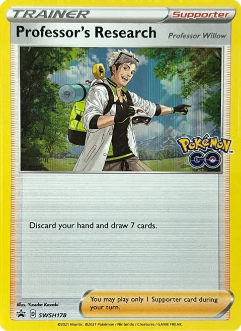 Professor's Research SWSH178 Galaxy Holo promo Trainer kaart Pokémon