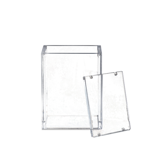 Qware Booster Bundle Acrylic Case van 11 cm hoog voor Pokémon booster bundles - vooraanzicht