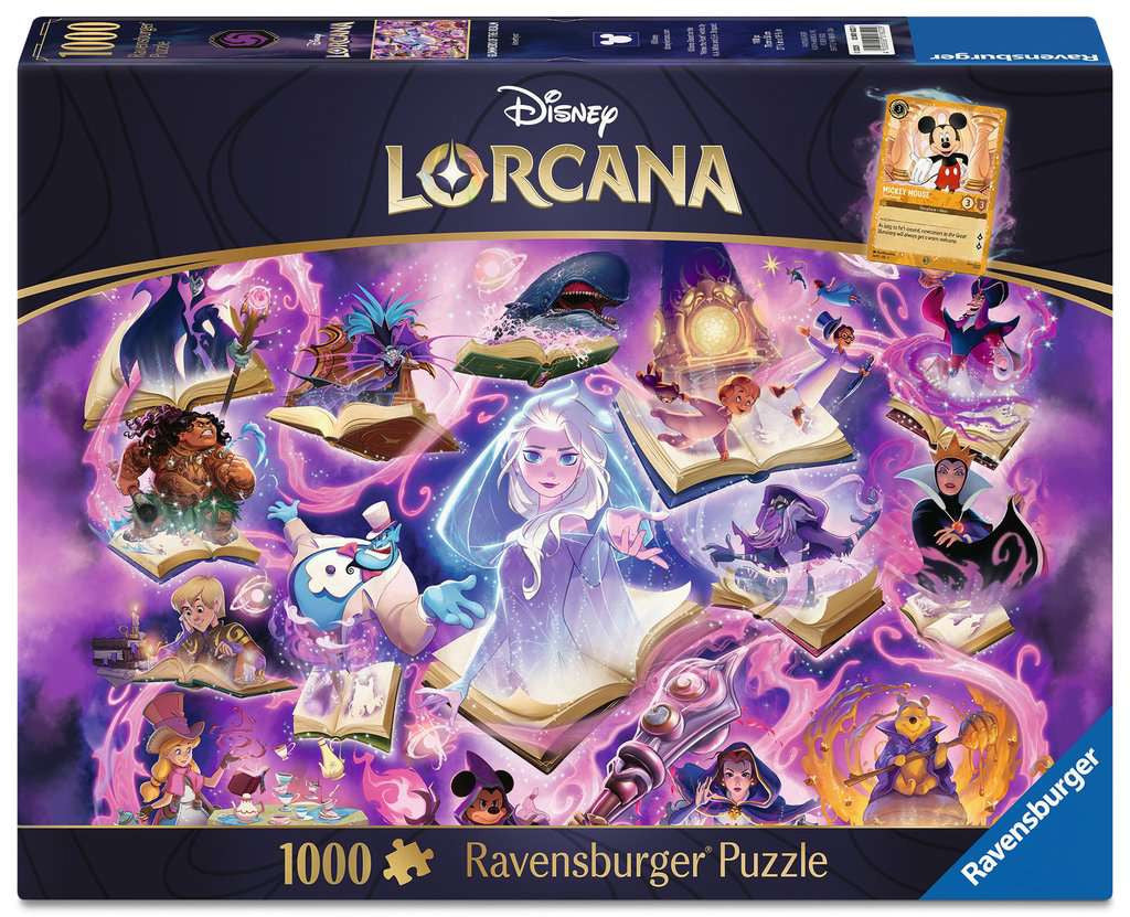 Officiële Disney Lorcana Glimmers of the Realm Amethyst puzzel inclusief promo kaart.