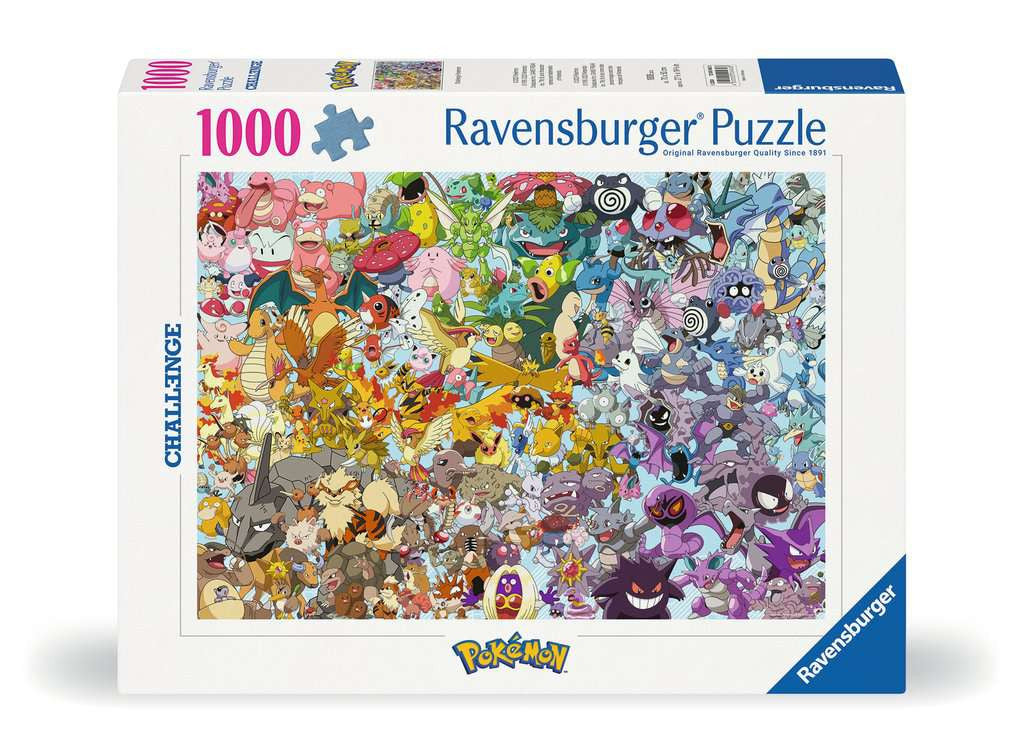 Officiële Ravensburger Pokémon puzzeldoos met de eerste 151 Pokémon.