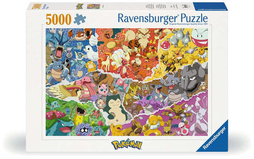 De enorme doos van de Ravensburger Pokémon Ultimate Collection puzzel met 5000 stukjes.