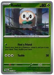 Rowlet #010 Reverse Holo Pokémon kaart uit de Scarlet & Violet basisset