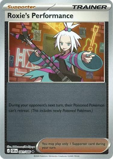 Roxie's Performance reverse holo kaart #081 uit de Chaos Rising set