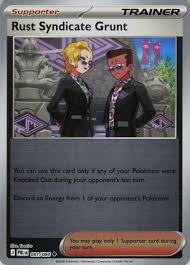 Rust Syndicate Grunt #081 reverse holo Pokemon losse kaart uit Pitch Black