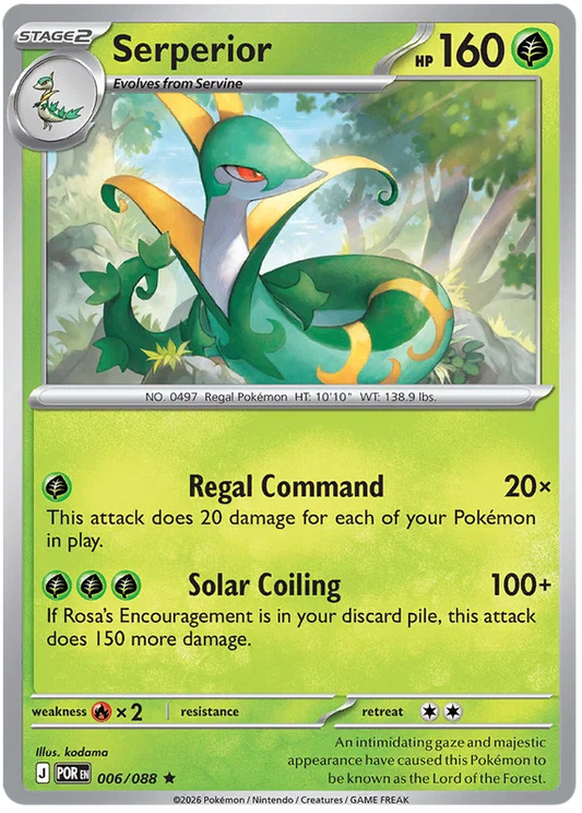 Serperior Holo #006 Perfect Order losse Pokémon kaart