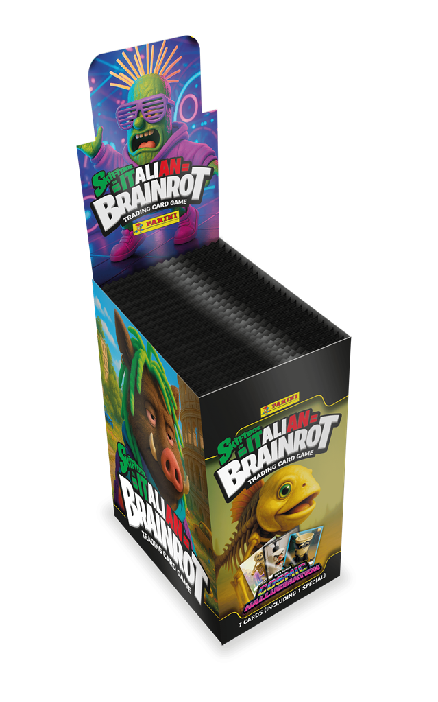 Skifidol Italian Brainrot TC 2 Cosmic Hallucination Booster Box Display met 24 packs en 168 kaarten.