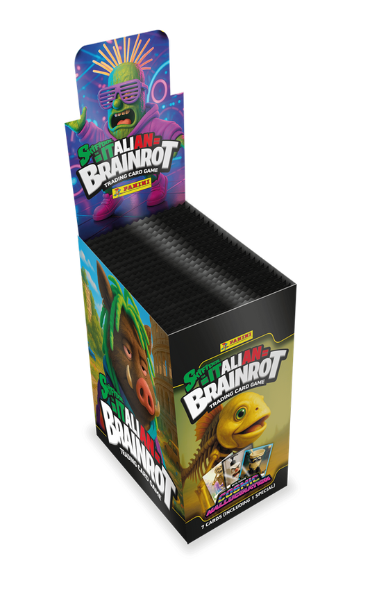 Skifidol Italian Brainrot TC 2 Cosmic Hallucination Booster Box Display met 24 packs en 168 kaarten.