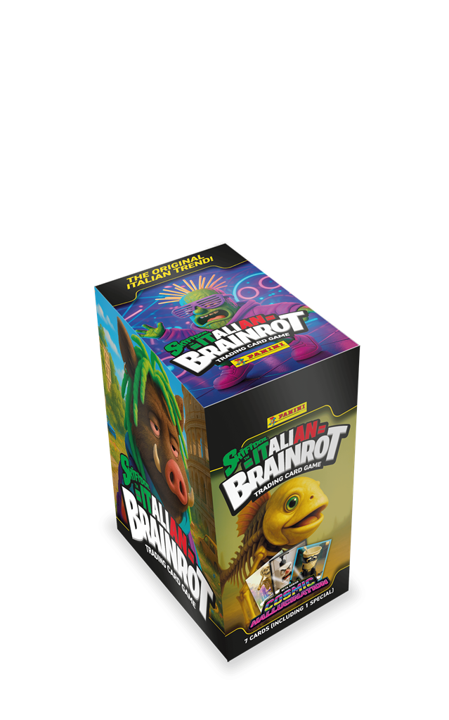 Skifidol Italian Brainrot TC 2 Cosmic Hallucination Booster Box Display met 24 packs en 168 kaarten.