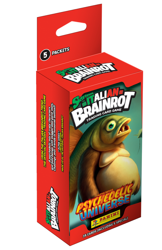 Skifidol Italian Brainrot Ecoblister verpakking met Paniniruilkaarten