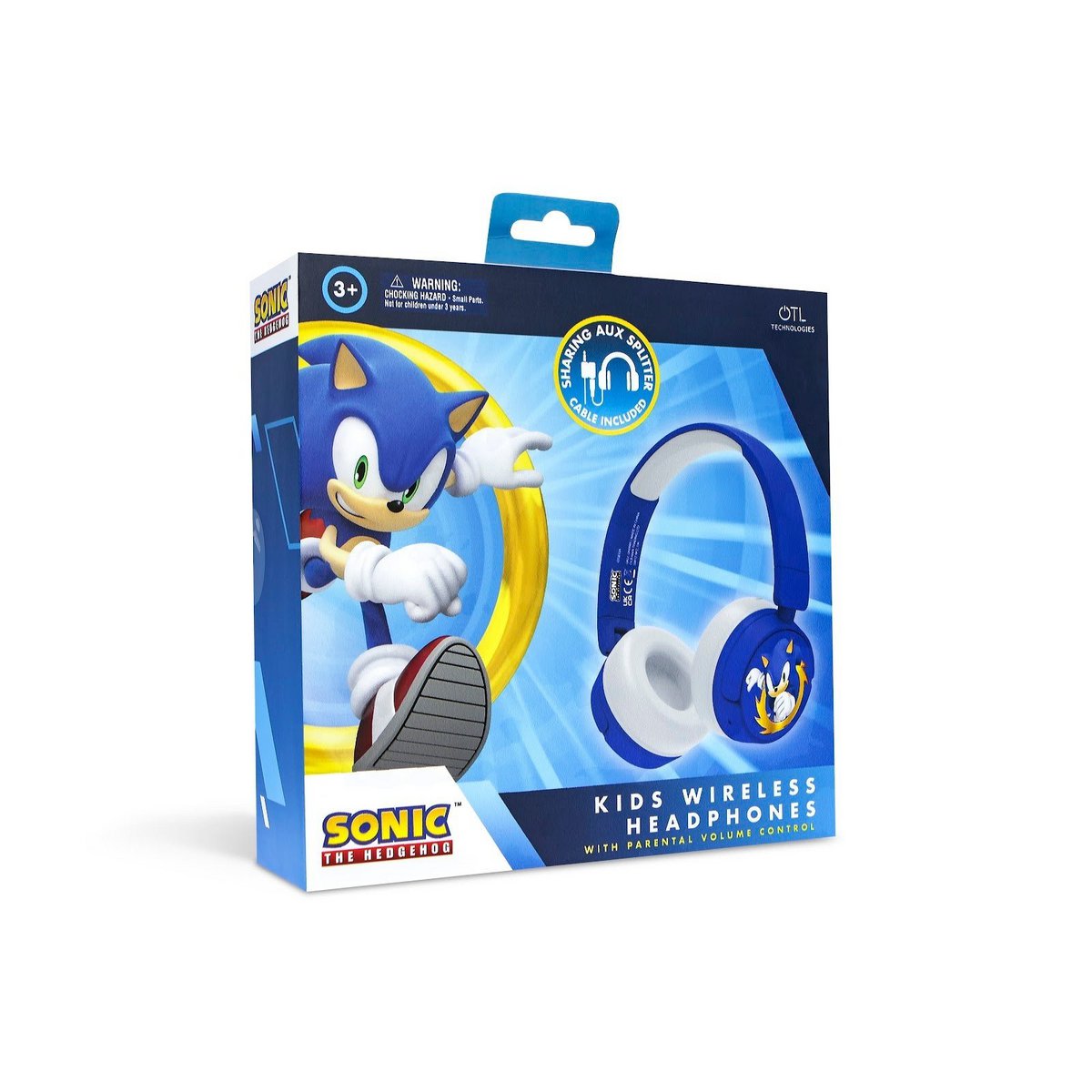 Sonic the Hedgehog Bluetooth kinder koptelefoon met game design
