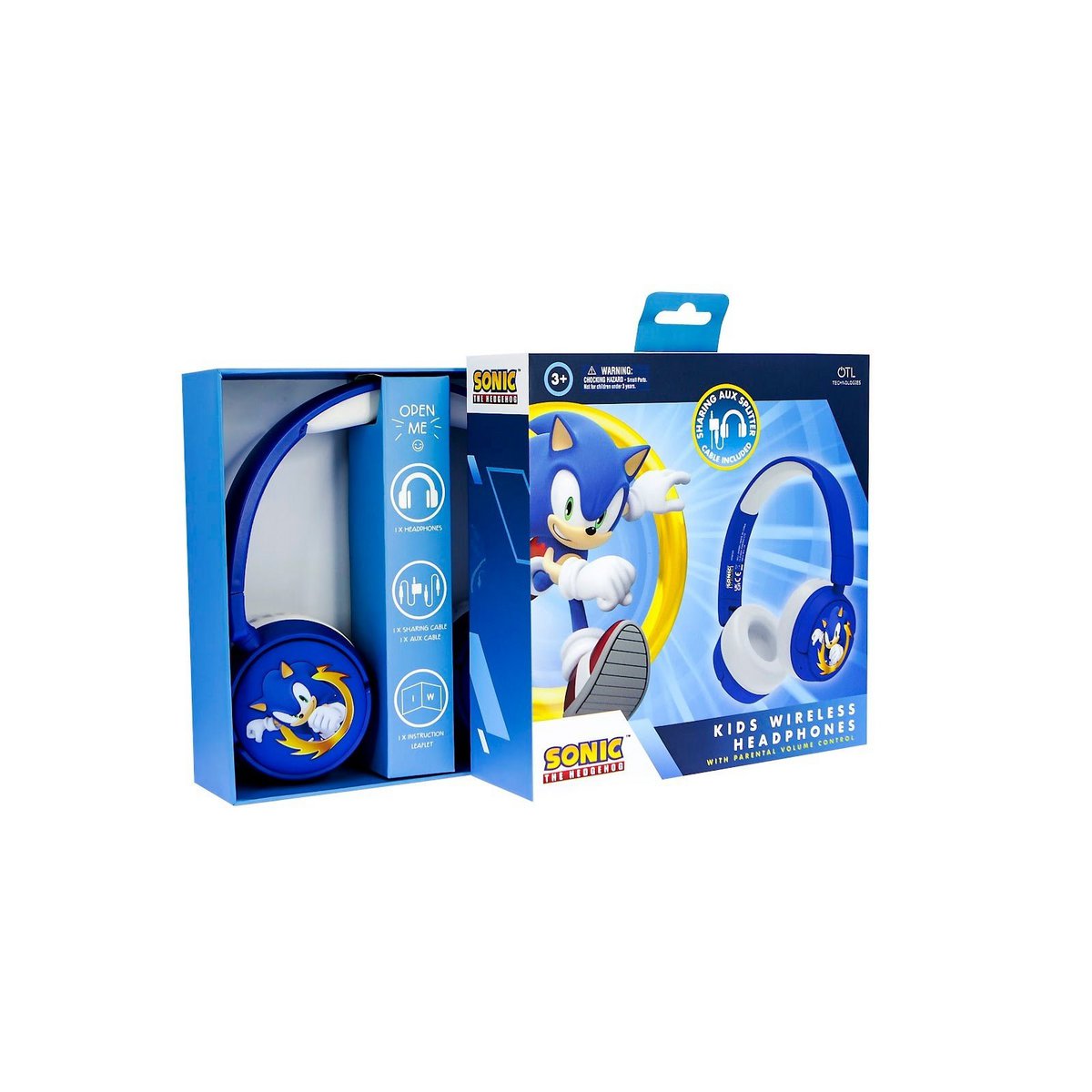 Sonic the Hedgehog Bluetooth kinder koptelefoon met game design