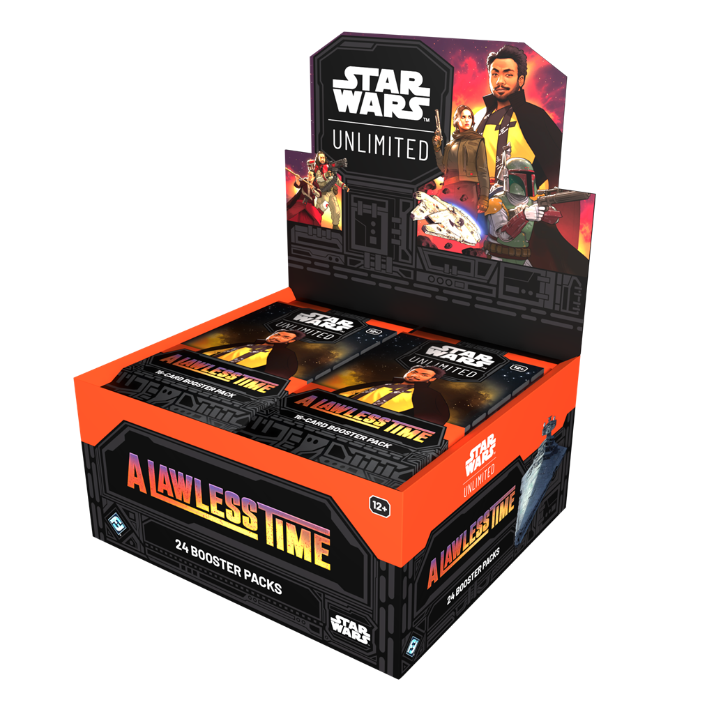 Star Wars Unlimited A Lawless Time sealed boosterbox met 24 boosterpacks voor het TCG kaartspel - vooraanzicht