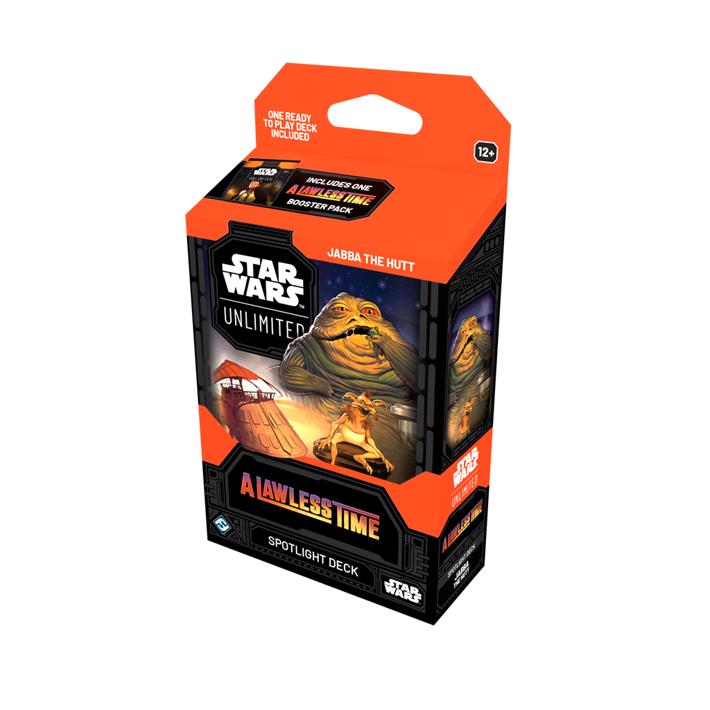 Star Wars Unlimited A Lawless Time Spotlight Deck Jabba The Hutt doos met pre-built kaartspel - vooraanzicht