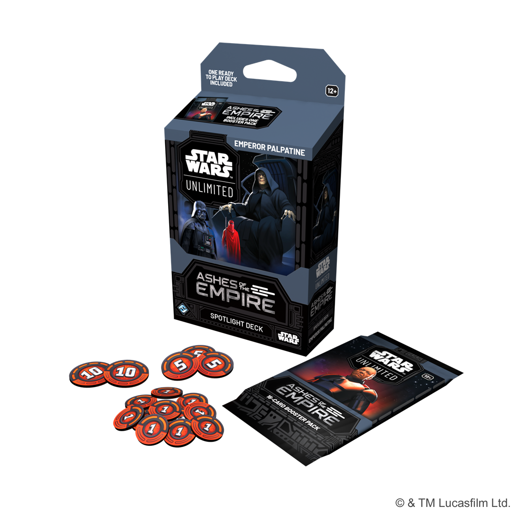 Star Wars Unlimited Ashes of the Empire Spotlight Deck Emperor Palpatine kaartspel verpakking - verpakking