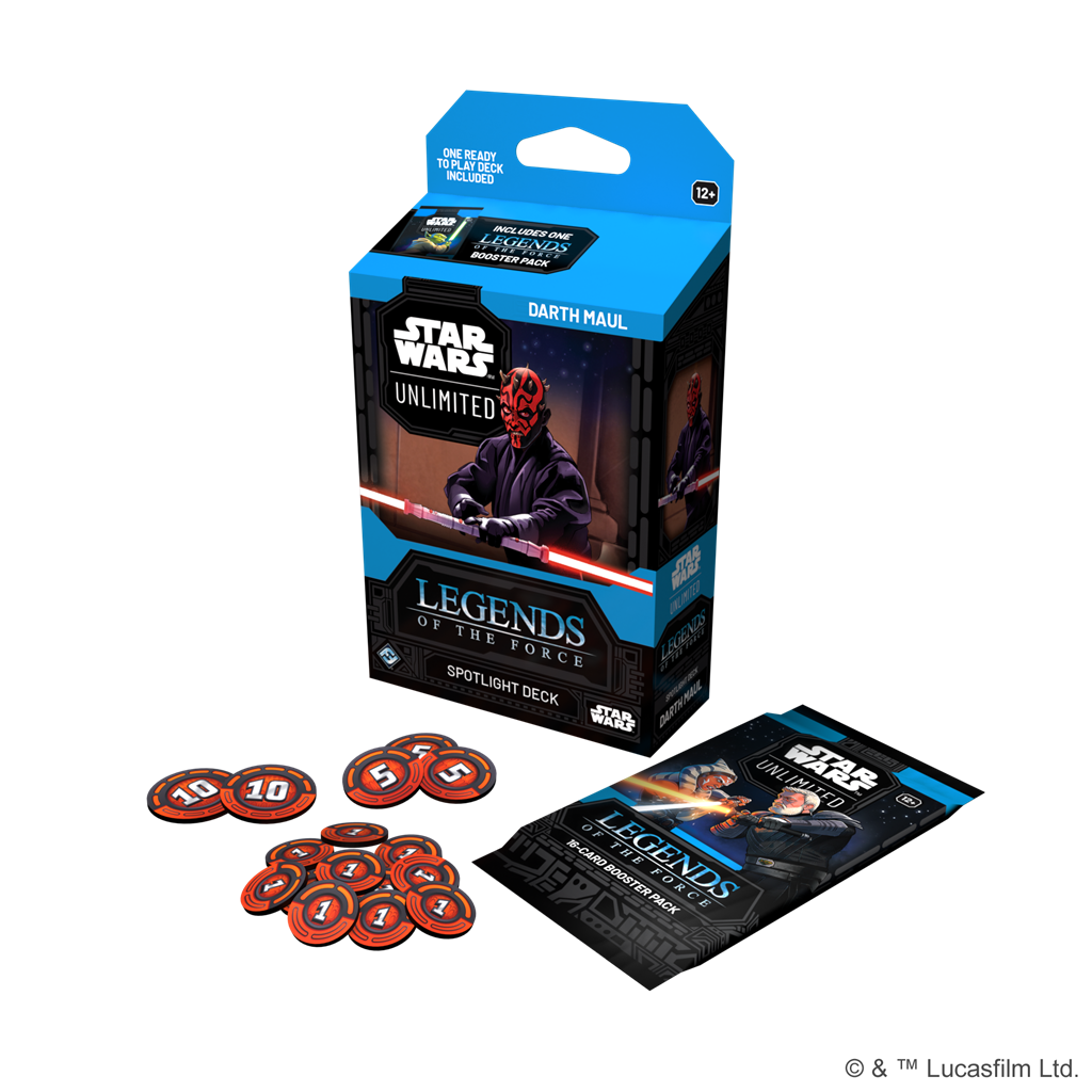 Star Wars Unlimited Legends of the Force Darth Maul Spotlight Deck