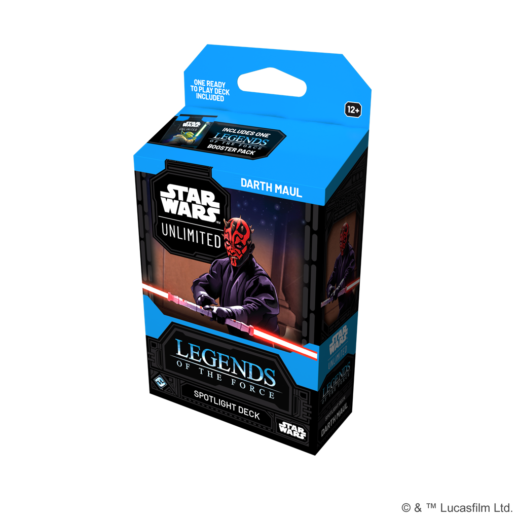 Star Wars Unlimited Legends of the Force Darth Maul Spotlight Deck