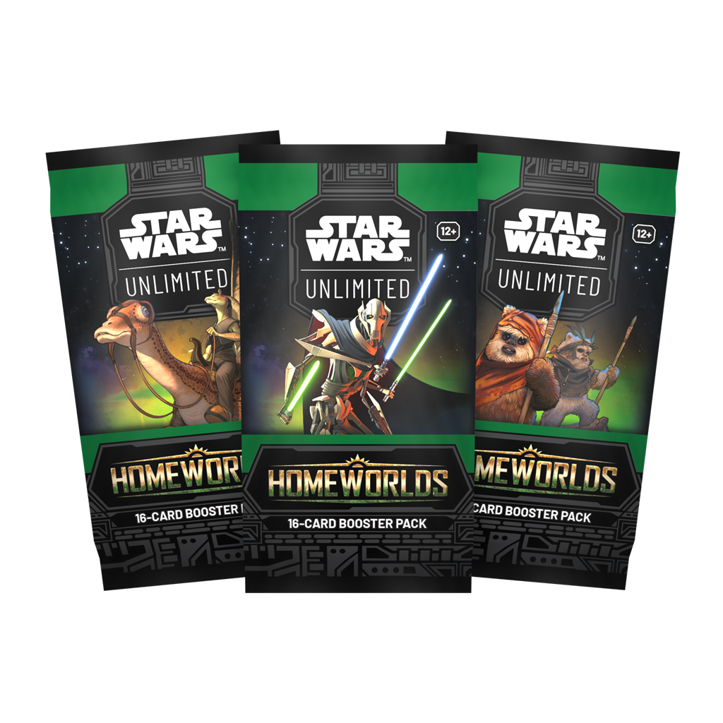 Star Wars Unlimited Homeworlds boosterpack met 16 willekeurige kaarten voor het TCG kaartspel - vooraanzicht