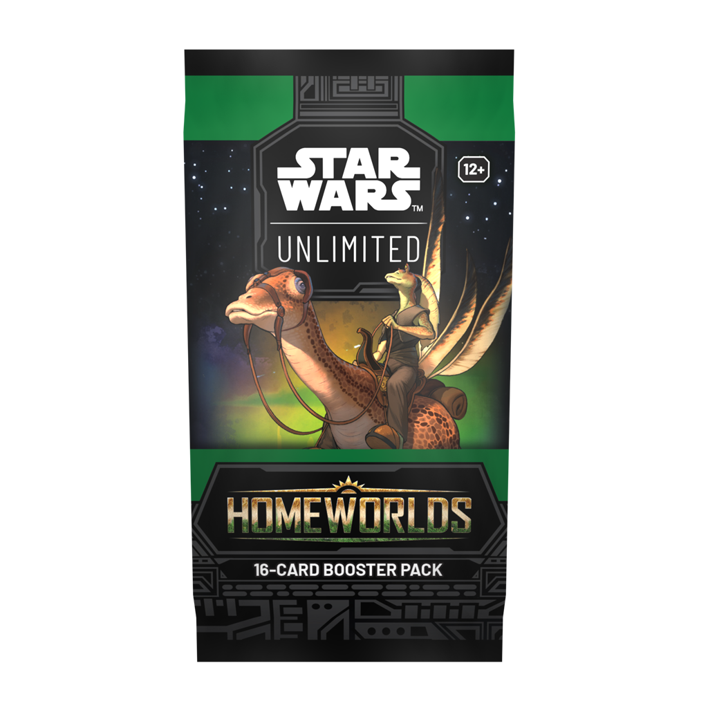 Star Wars Unlimited Homeworlds boosterpack met 16 willekeurige kaarten voor het TCG kaartspel - verpakking