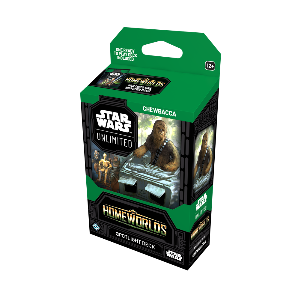Star Wars Unlimited Homeworlds Spotlight Deck Chewbacca speelbaar TCG deck inclusief leiderkaart en booster - vooraanzicht