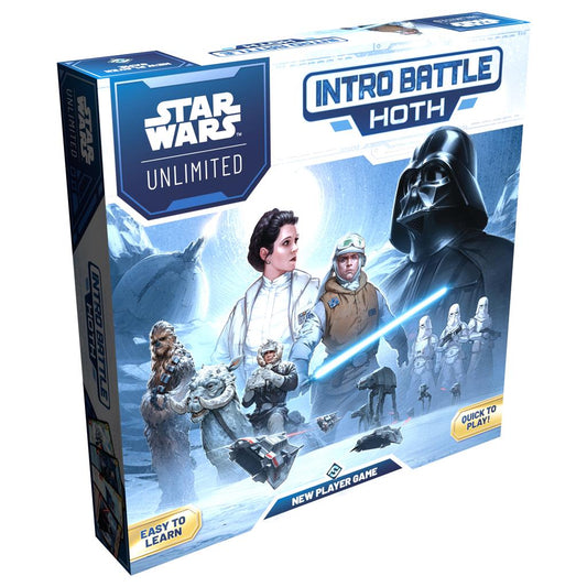 Star Wars: Unlimited – Intro Battle: Hoth introductieset met speelbord en kaarten.