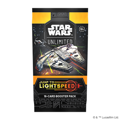 Star Wars Unlimited Jump to Lightspeed Booster Pack met 16 kaarten