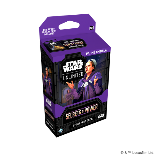 Star Wars Unlimited Secrets of Power Padmé Amidala Spotlight Deck met boosterpack