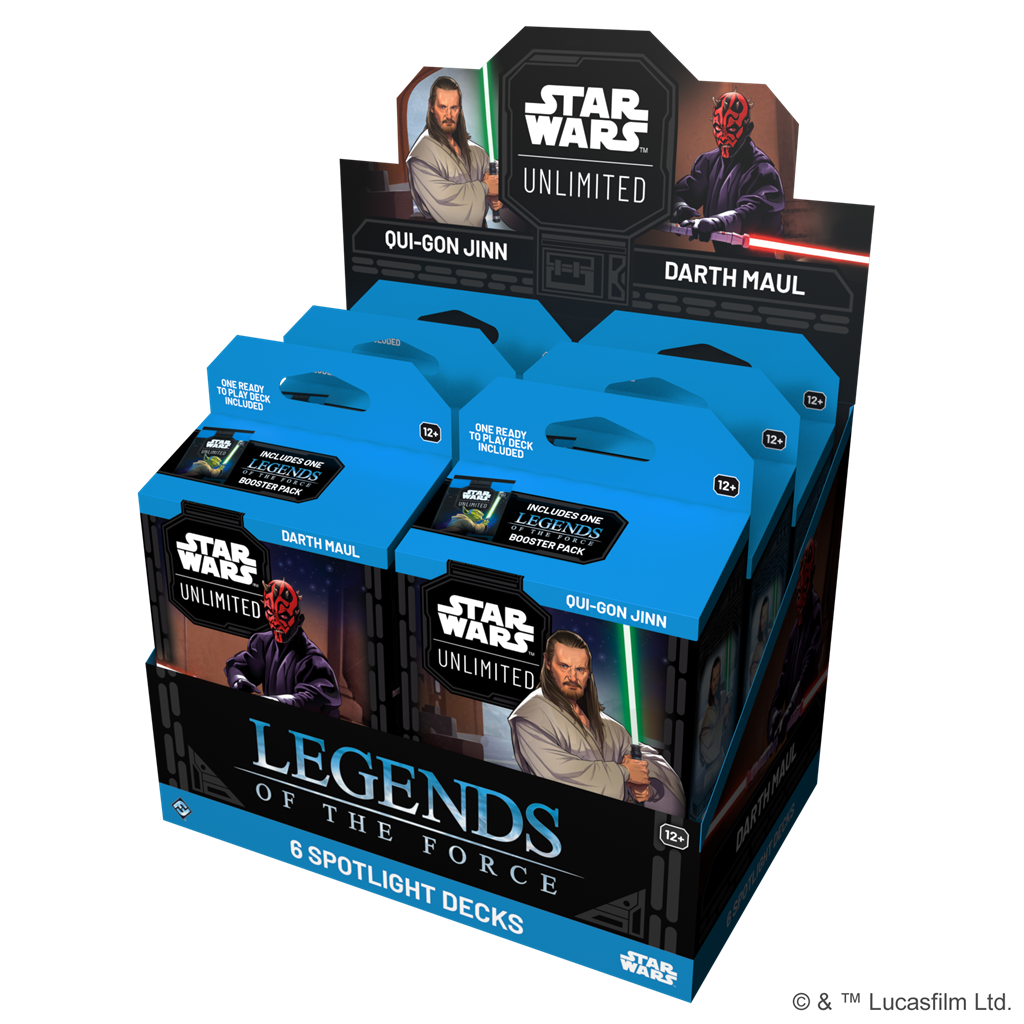 Star Wars Unlimited Legends of the Force Qui-Gon Jinn Spotlight Deck