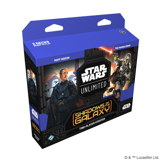 Star Wars Unlimited Shadows of the Galaxy 2-Player Starter met Mandalorian en Moff Gideon decks