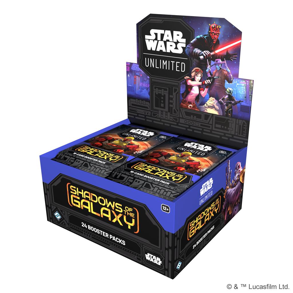 Star Wars Unlimited Shadows of the Galaxy Boosterpack met kaarten uit The Mandalorian en The Book of Boba Fett