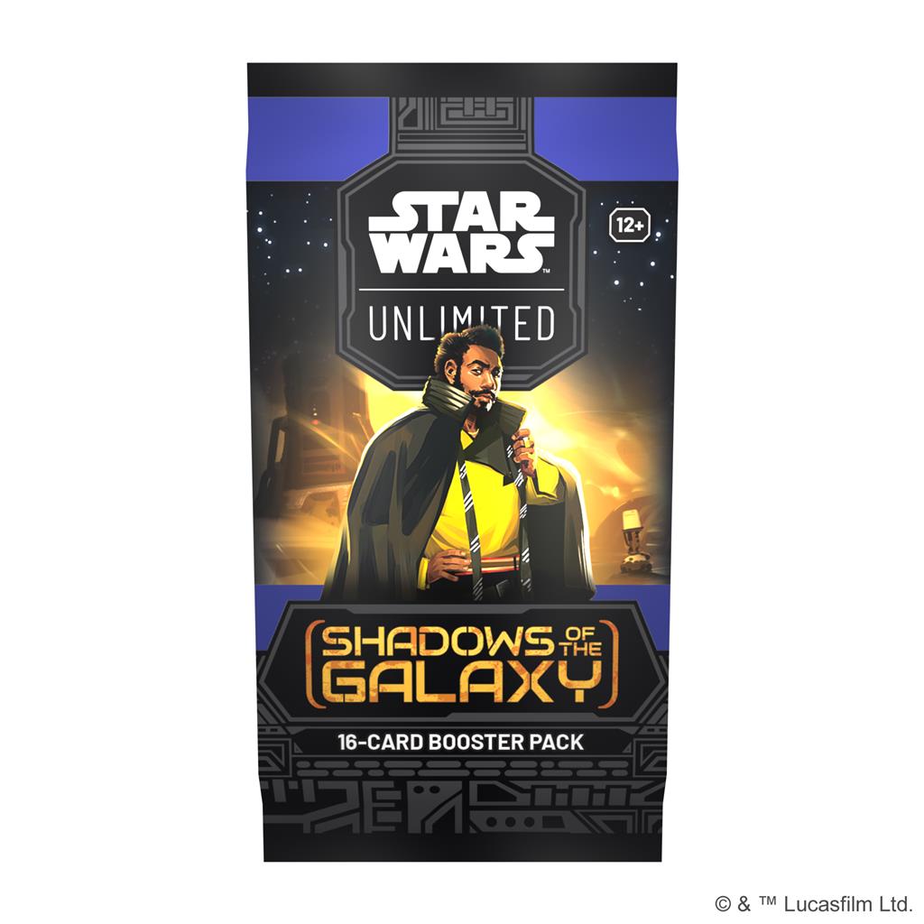 Star Wars Unlimited Shadows of the Galaxy Boosterpack met kaarten uit The Mandalorian en The Book of Boba Fett