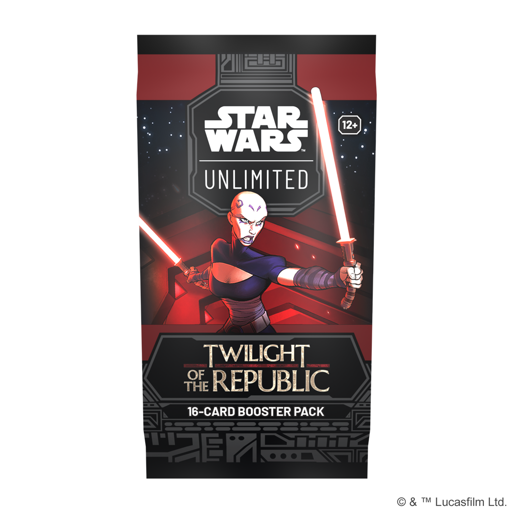 Star Wars Unlimited Twilight of the Republic Boosterpack met Clone Wars personages en kaarten