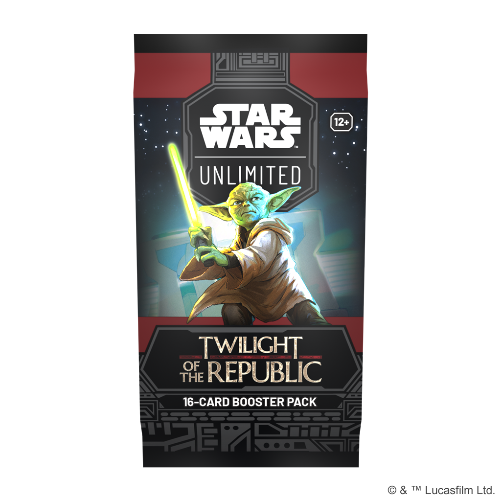 Star Wars Unlimited Twilight of the Republic Boosterpack met Clone Wars personages en kaarten
