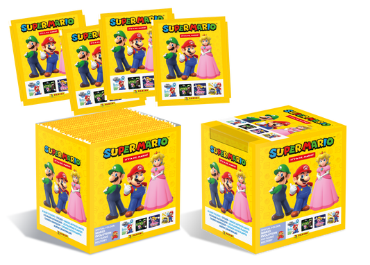 Panini Super Mario Sticker 2 Booster Box display met 36 boosterpacks stickers