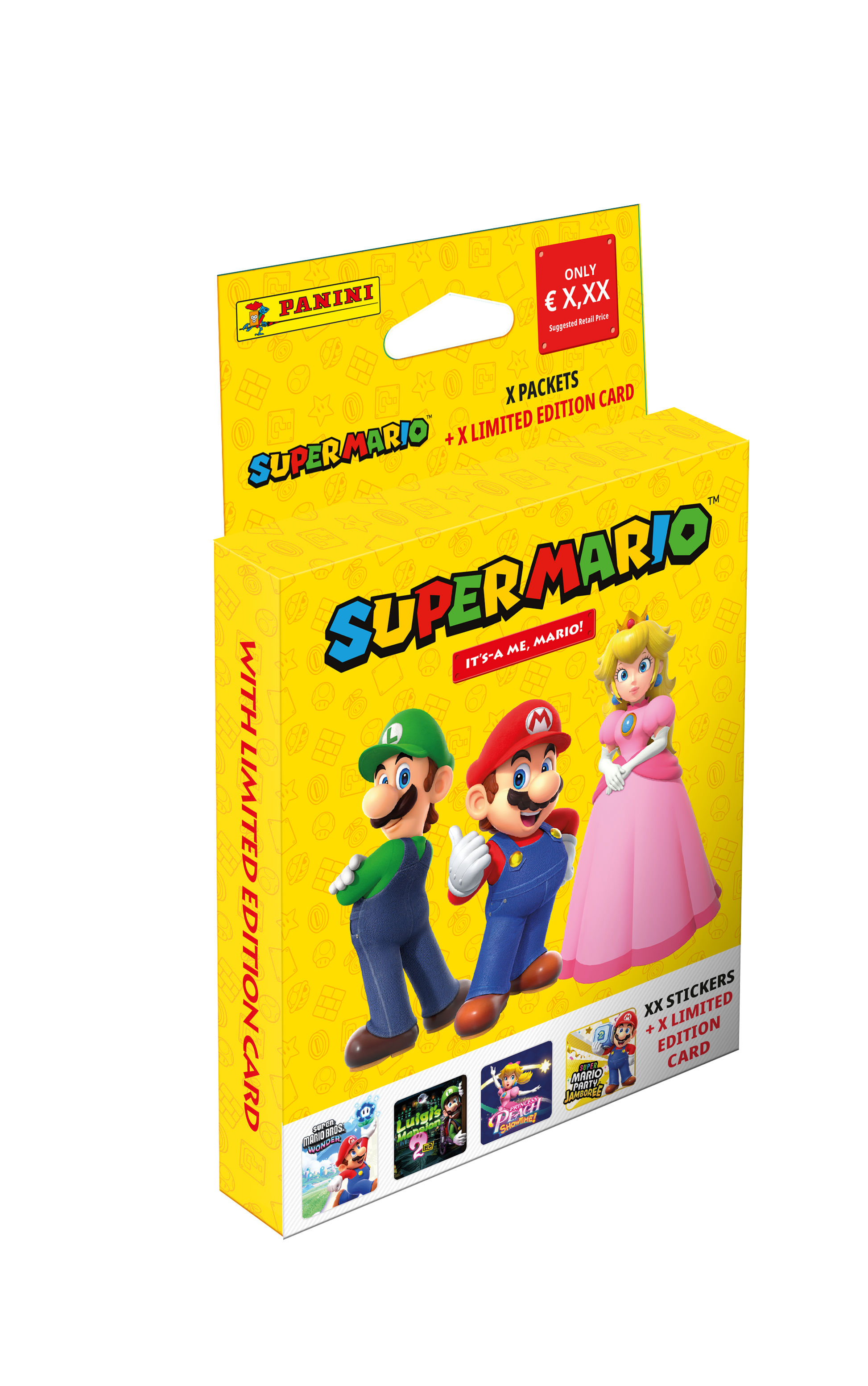 Panini Super Mario Sticker 2 EcoBlister met 9 boosterpacks en Limited Edition Card