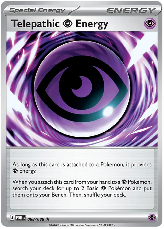 Telepathic Energy Holo kaart #088 uit de Pokemon Perfect Order set