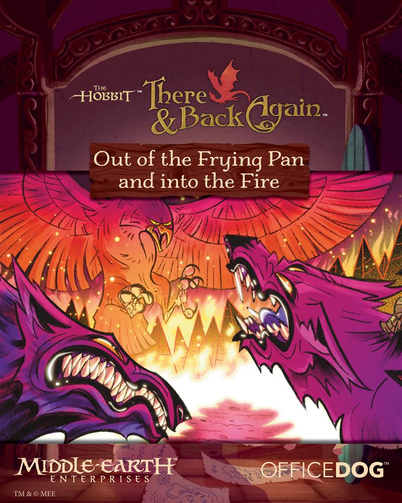 The Hobbit There and Back Again Engels dobbelspel met Bilbo, Gandalf, dwergen, Smaug en Gollum voor familieavond of vrienden spelletjes
