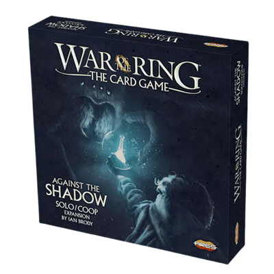 Doos van de uitbreiding The Lord of the Rings: War of the Ring - Against the Shadow met thematische illustratie