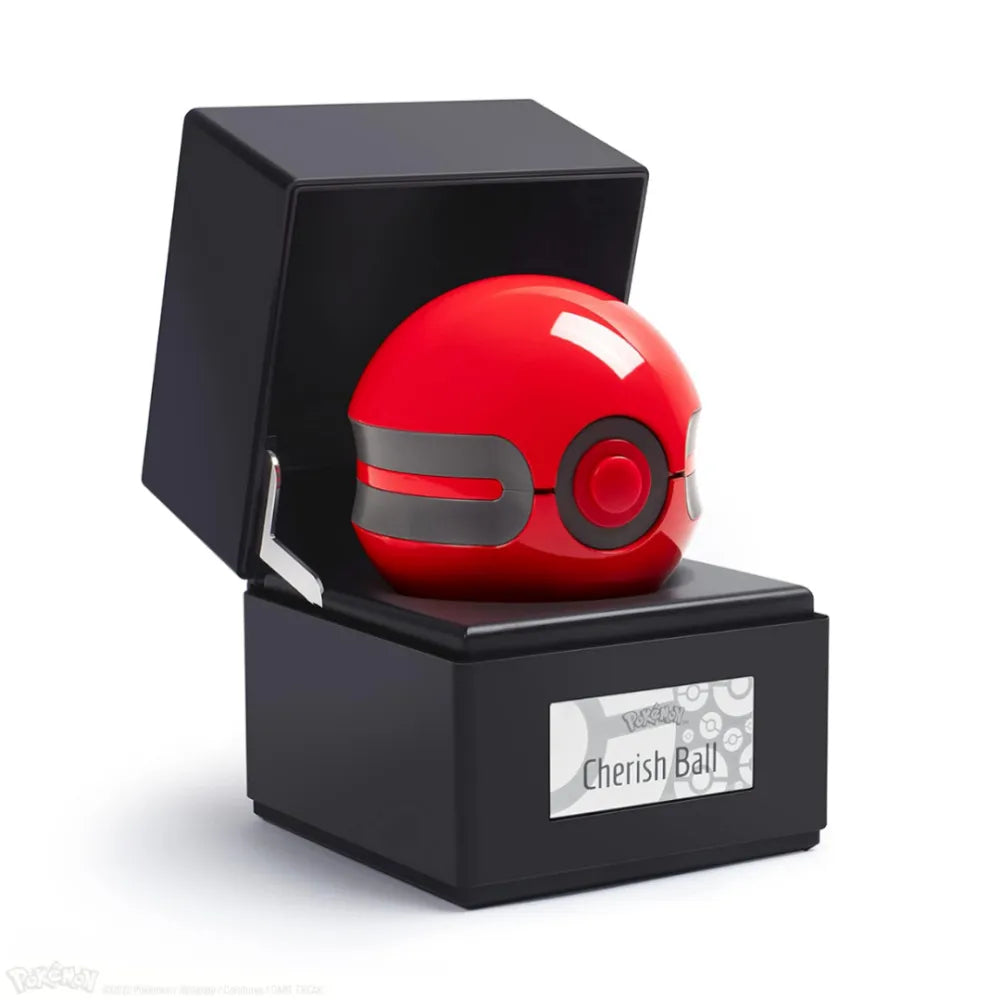 The Wand Company Pokémon Cherish Ball Replica in luxe presentatiebox met verlichting - vooraanzicht
