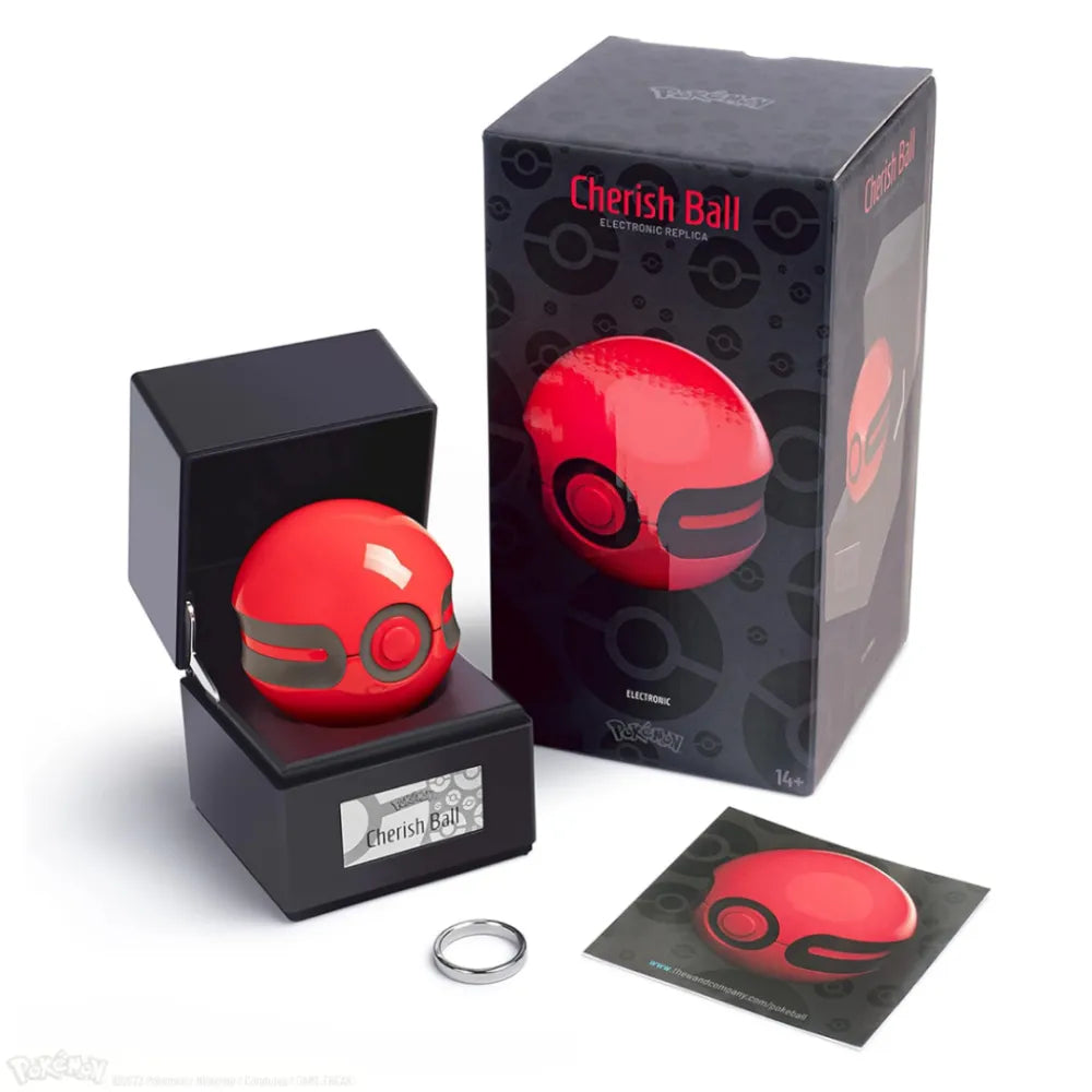 The Wand Company Pokémon Cherish Ball Replica in luxe presentatiebox met verlichting - detailfoto