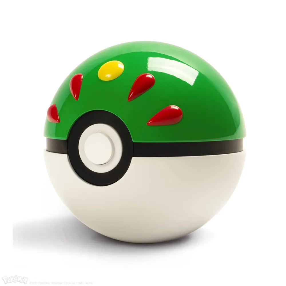 The Wand Company Pokémon Friend Ball Replica in verlichte displaybox met metalen schaal - verpakking