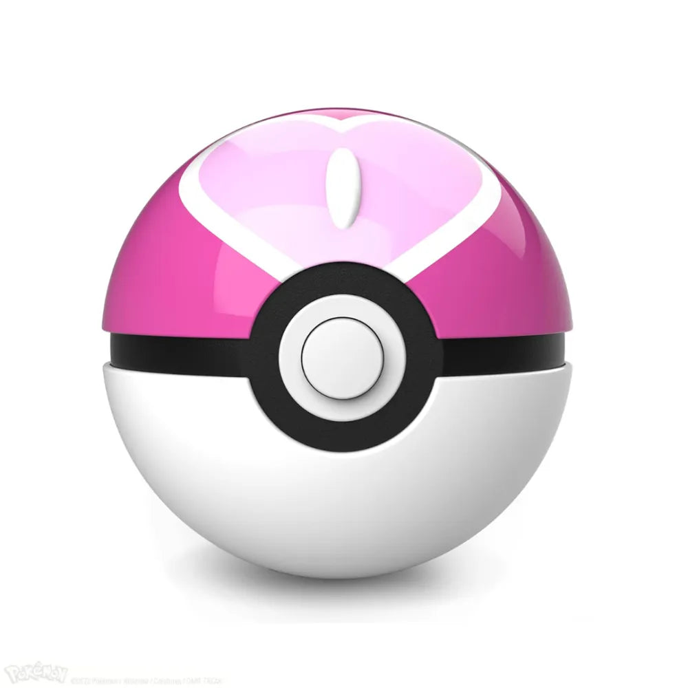 The Wand Company Pokémon Mini Love Ball Replica van gegoten metaal met verlichte displaystandaard - verpakking