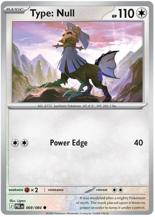Type: Null common Pokémon kaart nummer 069 uit de Black Bolt set