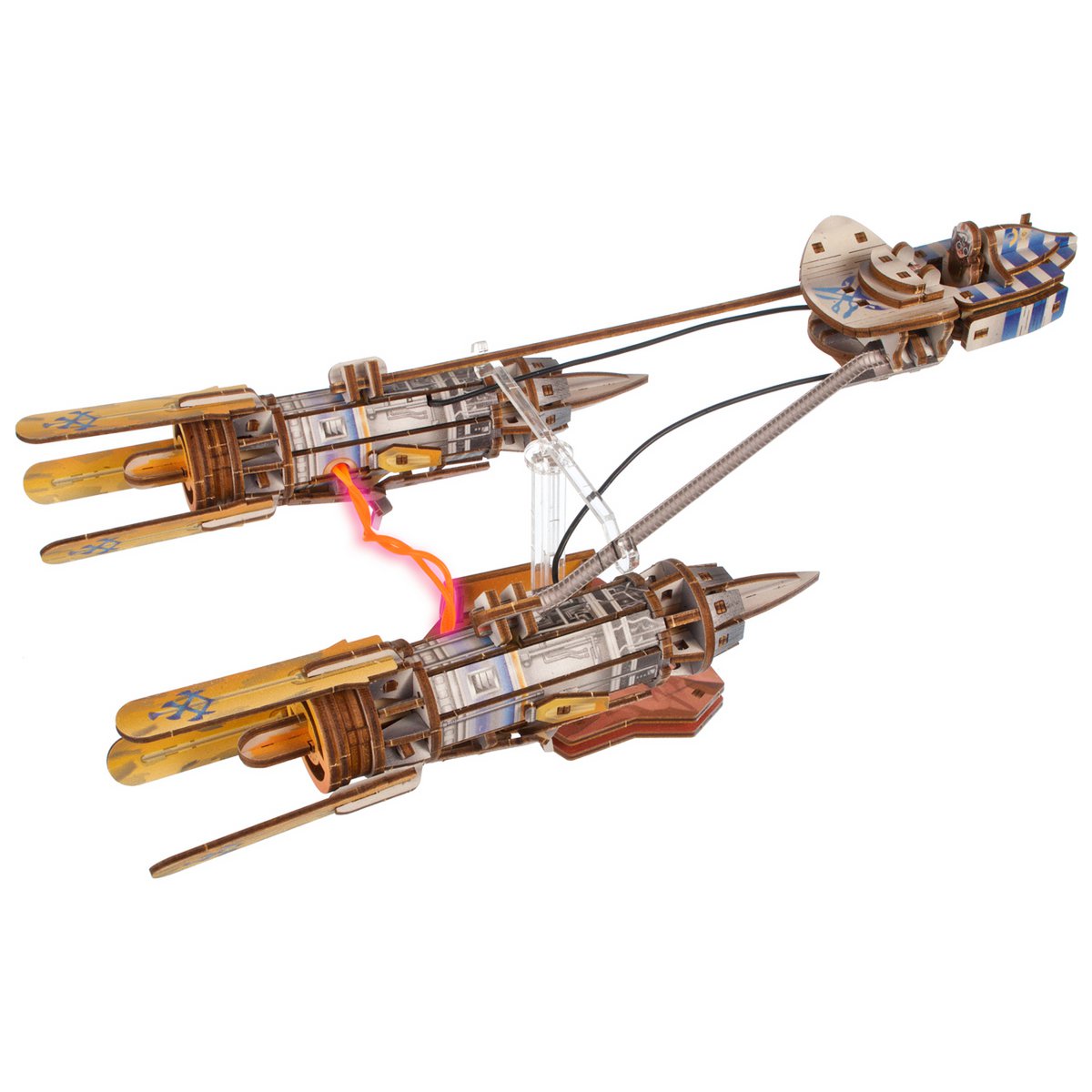 UGears Star Wars Anakin Skywalker's Podracer houten 3D bouwpakket met LED-verlichting - verpakking