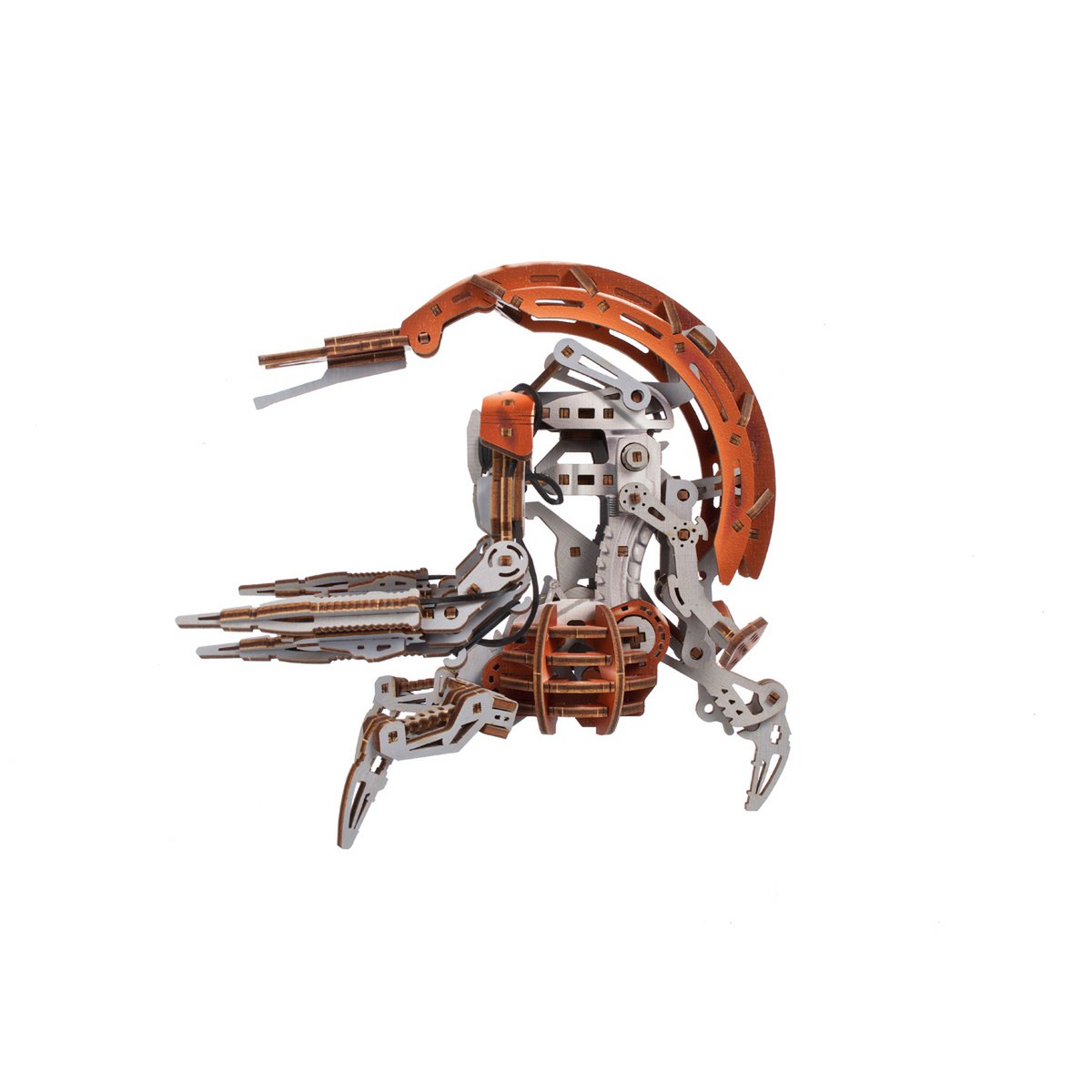 UGears Droideka bouwpakket, houten Star Wars 3D puzzel model met 180 onderdelen - vooraanzicht