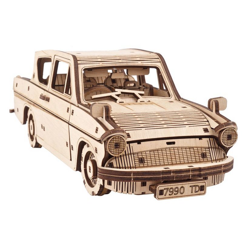 Ugears Harry Potter Flying Ford Anglia houten 3D puzzel modelauto - verpakking