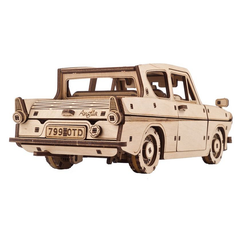 Ugears Harry Potter Flying Ford Anglia houten 3D puzzel modelauto - detailfoto