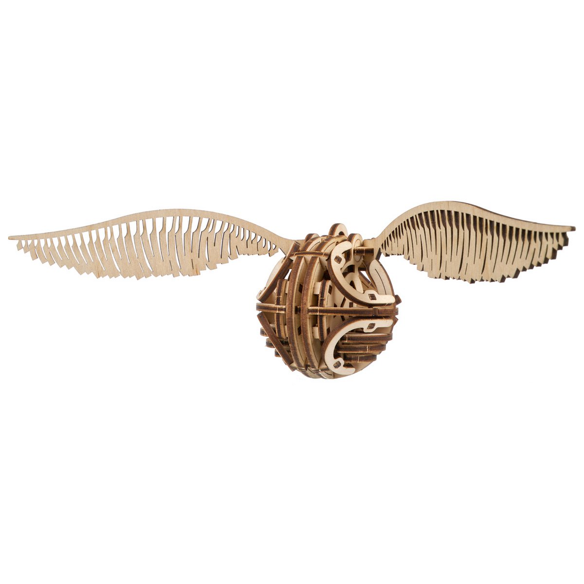 Ugears Harry Potter Golden Snitch houten 3D bouwpakket met fladderende vleugels - verpakking