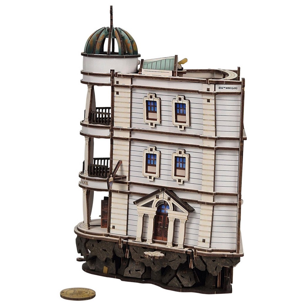 Ugears Harry Potter Gringotts Bank Marble Run houten 3D bouwpakket met knikkerbaan - detailfoto