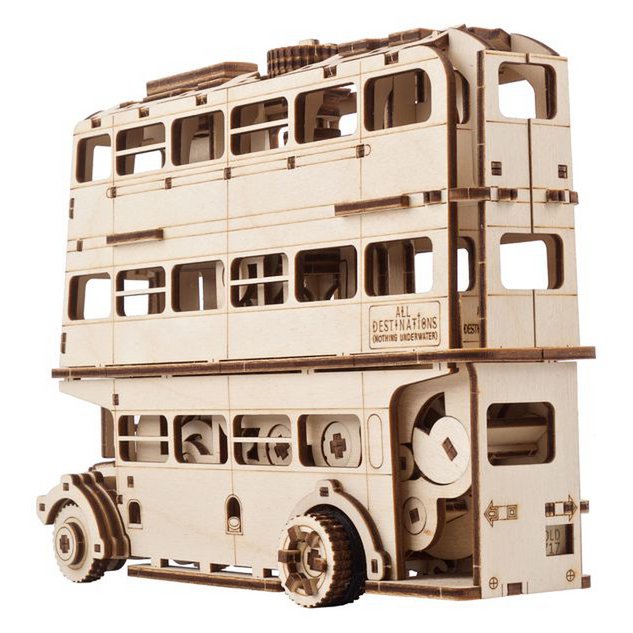 UGears Harry Potter The Knight Bus houten modelbouw 3D puzzel - verpakking