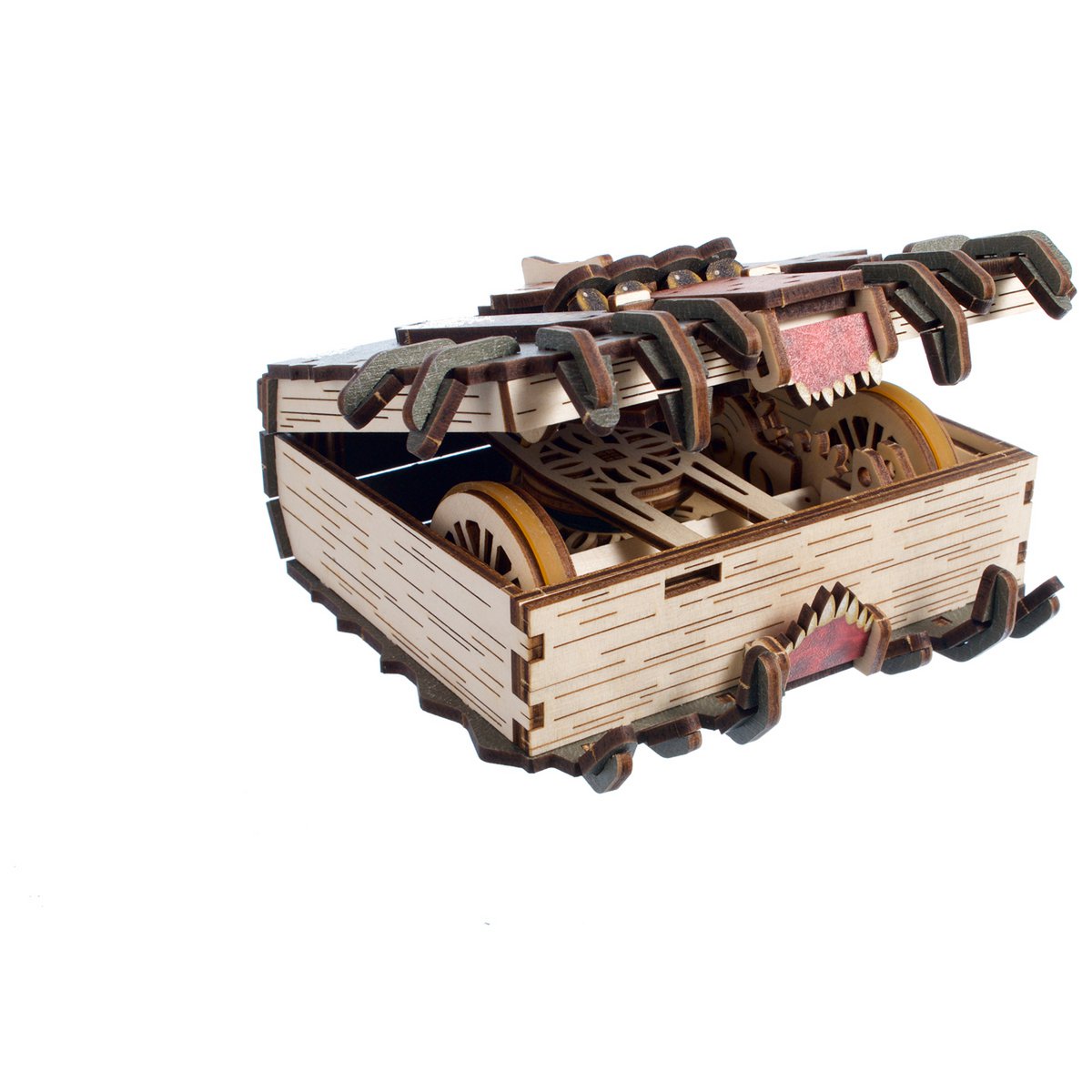 UGears Monster Book of Monsters houten 3D puzzel geïnspireerd op Harry Potter - vooraanzicht